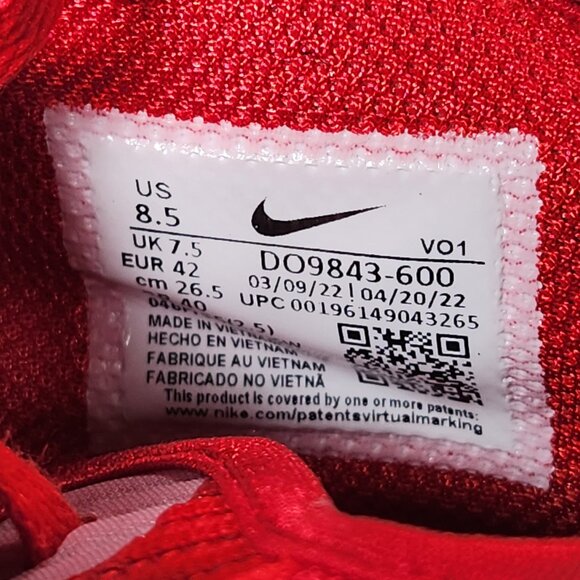 NIKE Lebron Witness 6 TB Mens 8.5 Red White Basketball Shoes Sneakers DO9843-600 main image 4